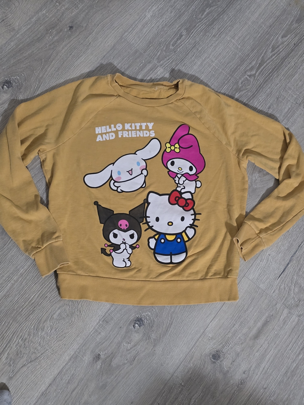 Hello Kitty & Friends Mustard Graphic Sweatshirt